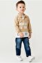 Boy's Polo Collar Printed Sweatshirt and Jeans Pants Set of 2 - 5