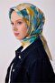 Tivil Pure Silk Scarf 4310 - 83 Yellow Pastel Pattern