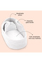 Moses Rope Basket - White - 4