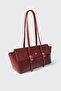 Women's Buckle Detailed Bag Claret Red - 2