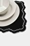 Tableau Black Toile Patterned Pink Embroidered American Service Tablecloth 43X35Cm 2 Pieces - 4