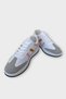 Unisex Casual Sports Shoes with Side Stripes and Laces White - Powder - 4