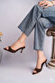 Women's Pointed Toe Thin Heel 7 cm Stylish Slippers Sandals - 4