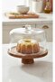 Envy Footed Glass Cake Pan Flat Lid Tkebt Transparent - 2