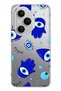 Honor 400 Pro Compatible Hamsa Hand Pattern Transparent Phone Case