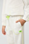 Boy White Tracksuit Bottom - 3