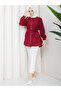 Belted Button Detailed Women's Shirt Tunic – Modern Stylish Design - 2