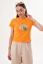 Women's Print Detailed Crew Neck T-Shirt 260138 - 3