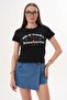 Women's Print Detailed Crew Neck T-Shirt 260141 - 3