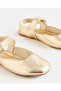 Girls Gold Slingback Fisherman Sandals - 3