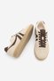 Women's Sneaker Lace-Up Flat Sole Sports Shoes Tiyone Beige Suede - 7