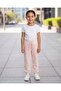Girls Pink Allover Print Active Track Pants - 2