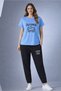 Unisex California Printed Sports Set Oversize T-Shirt Sweatpants Comfortable Casual Combination Sweatpants Set