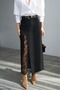 Women's Lace Detailed Slit Long Skirt - 2