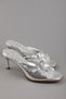 Women's Thin Heeled Elegant Double Buckle Evening Dress Slippers Mad.2026 Lame - 2