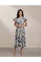 Women Assorted Printed Flared Midi Dress - 2