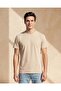 Men Beige Basic Solid T-Shirt