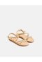 Senior Girls Gold Stones Backstrap Sandals - 2