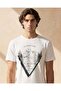 Men White Printed T-Shirt - 5