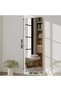 ® Decorative Gold Floor Mirror, Vertical, Rectangular, Rounded Corners, 150x40 cm - 2