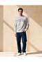 Men Ivory Crew Neck Allover Print Sweatshirt - 4