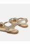 Girls Gold Strappy Fisherman Sandals - 4