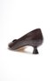 Zr20Ms03 Premium Bitter Brown Crinkled Patent Leather Women's Daily Short Heeled Stiletto - 4