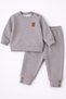 Unisex Boys Girls Kids/Babies Solid Color Ribbed Top and Bottom 2-Piece Set |   Shoulder Buttoned |   Seasonal 2 Yarns - 4