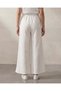 Women’s Ivory Embroidered Relaxed Wide Leg Trousers - 3