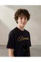 Senior Boys Black Batman Print T-Shirt - 4