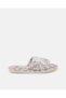 Women Purple White Assorted Floral Print Mule Slipper