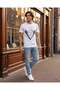 Men White Printed T-Shirt