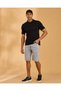 Men Mid Grey Denim Pull-On Shorts - 2