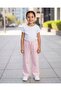 Girls Pink Wide Leg Allover Print Active Track Pants - 2