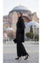 Women's Modern Islamic Dress Two-Piece Set - Blouse and Pants - Wedding & Holiday Outfit - 5