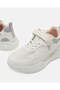 Senior Girls White Material Block Trainer - 3