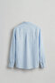 Men's Regular Fit Linen Basic Long Sleeve Shirt Light Blue - 2