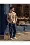 Men Beige Crew Neck Allover Print Sweatshirt - 2