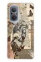 Huawei Nova 9 Se Compatible Vintage Skeleton and Butterfly Pattern Transparent Phone Case