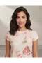 Women Beige All Over Print Co-Ord Top - 6