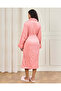 Pink Shawl Fleece Bathrobe (Xxl) - 3