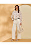 Women White Printed Button Front Blouse - 6