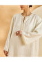 Women Beige Embelish Kaftan - 4
