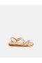 Senior Girls Gold Stones Backstrap Sandals