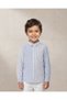 Boys Blue Oxford Stripes Long Sleeve Shirt