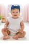 Baby Girl Children's Bow-Tie Hairband, 100% Cotton Combed Cotton, Non-Slip, Ultra Flexible Soft Headband - 5