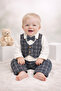 Baby Boy Bow Tie 3-Piece Set Top and Bottom Holiday Special Occasion Set Cotton