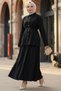 Pencil Skirt Suit with Belt Black Hm2883 - 2