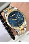 Premium Design Grande Luxury Series Metal Cord Double Calendar Men's Wristwatch-Wristband Gift - 2