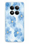 Redmi Note 15 Pro 4g Compatible Blue Flowers Printed Silicone Case